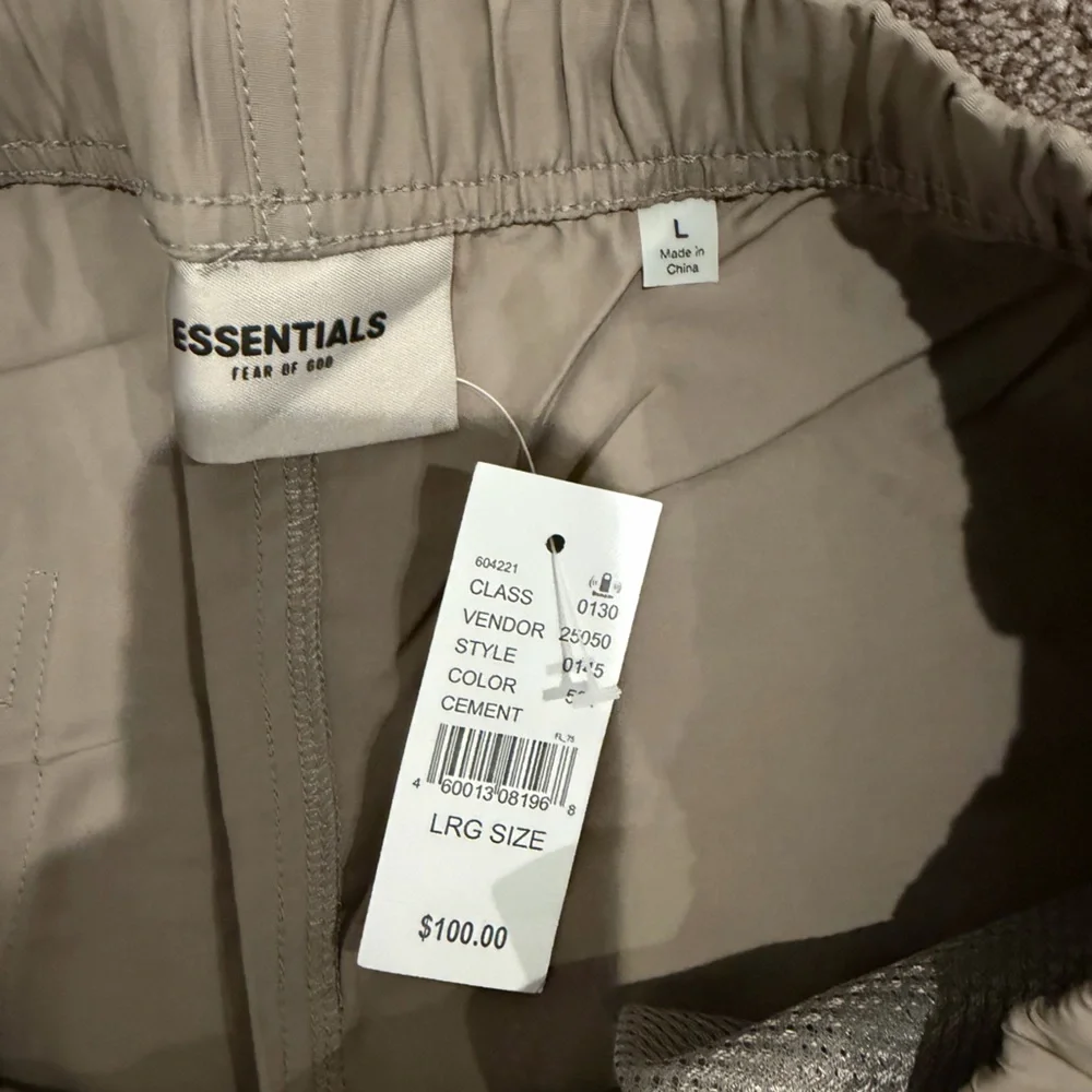 Fear of God Essentials Beige Jogger Pants - Picture 2 of 3